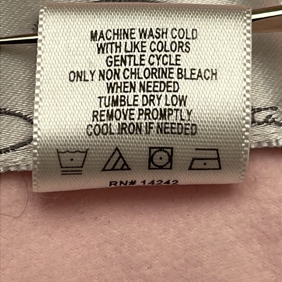 Oscar de la Renta Pajamas 2 Piece Set Pink Sz M Vintage Fleece Lounge Floral. - Picture 4 of 13